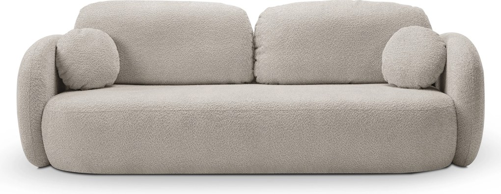 Masseno Sofa AMICO z funkcją spania i pojemnikiem na pościel, Rozkładana sofa - Szary, ABRIAMO 6