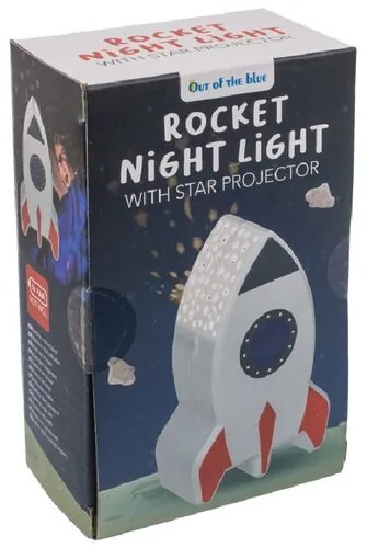 Lampka z gwiezdnym projektorem Rakieta