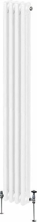 Tradycyjny grzejnik 3-kolumnowy - 1800 x 202 mm - biały