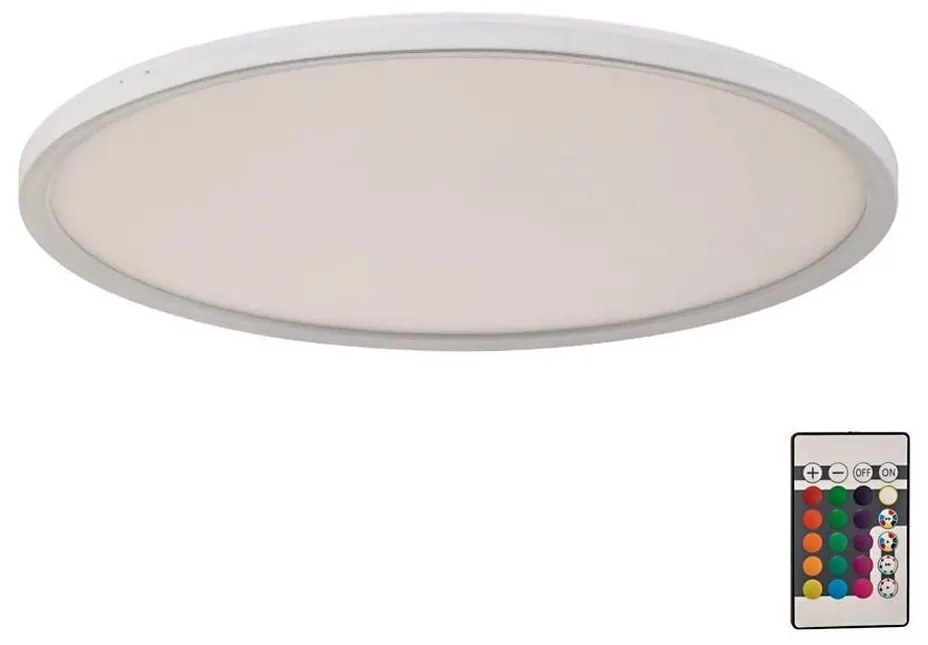 Briloner 7094-416 - LED RGBW Ściemnialny plafon SLIM LED/22W/230V + pilot