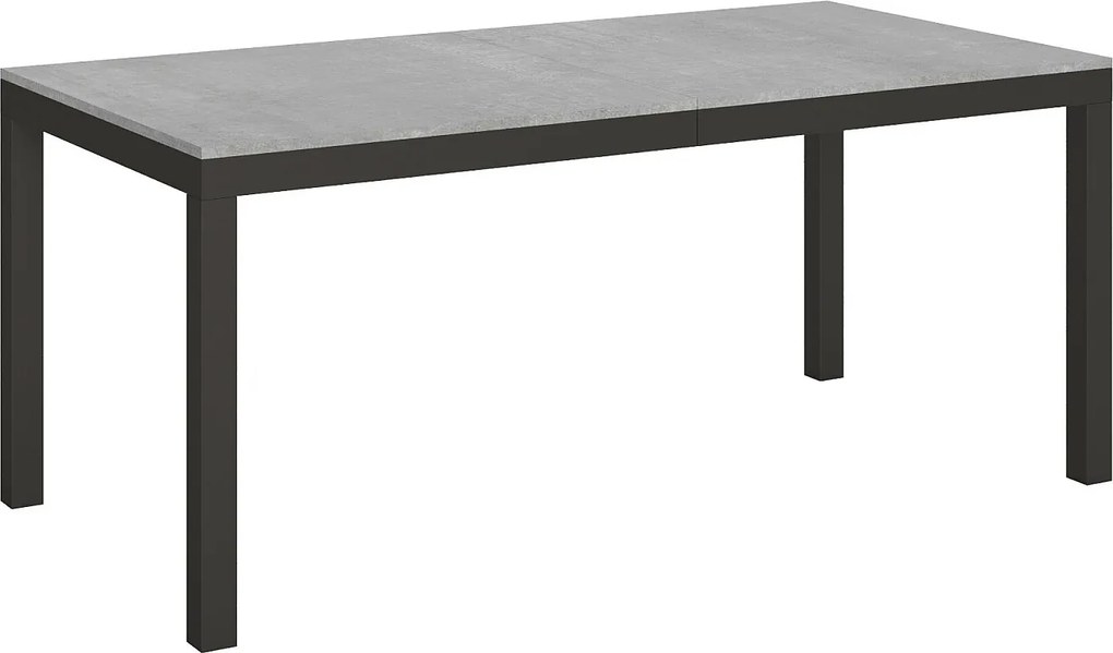 Stół rozkładany 180/284x90 cm Everyday Evolution cementu rama i nogi antracytowe