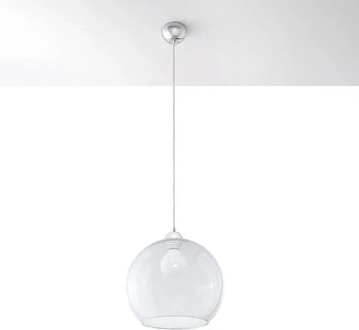 Lampa wisząca BALL transparentna