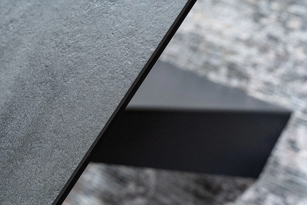 STÓŁ SALVADORE CERAMIC SZARY ANTHRACITE / CZARNY MAT (180-260)X90 SIGNAL