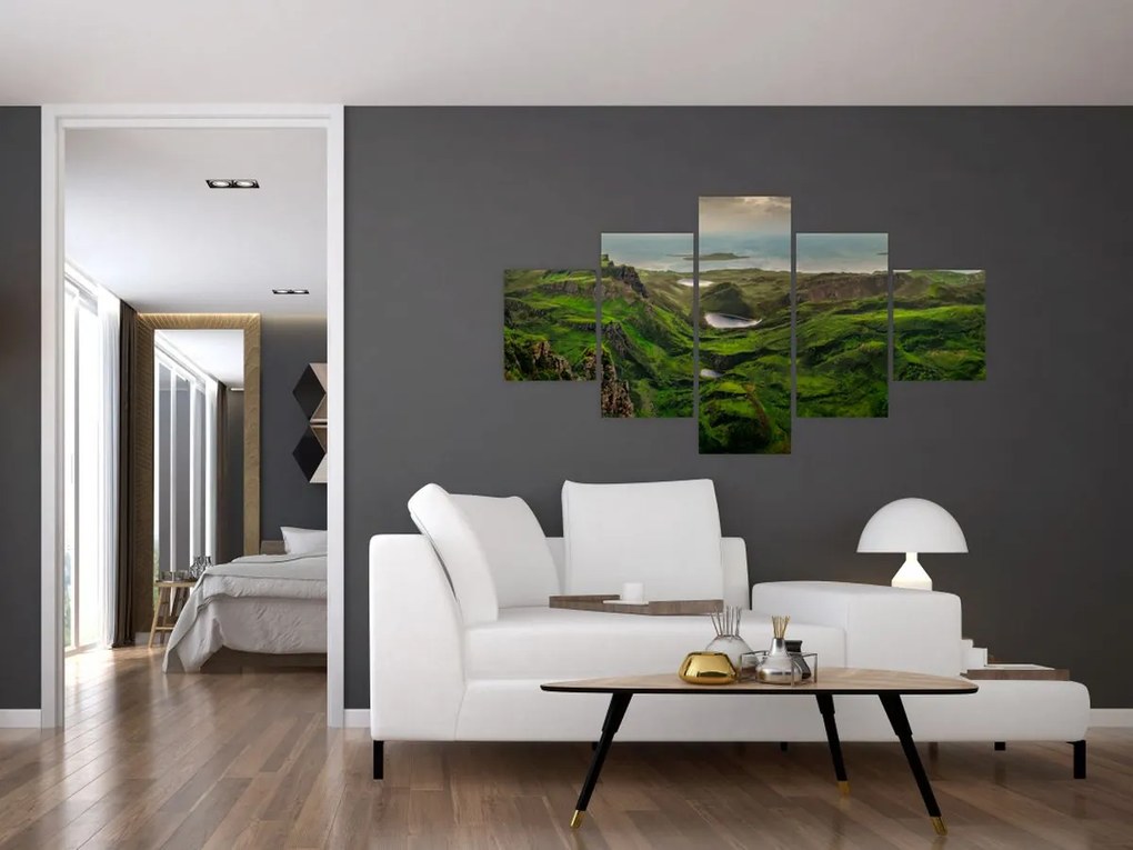 Obraz - Quiraing, Szkocja (125x70 cm)
