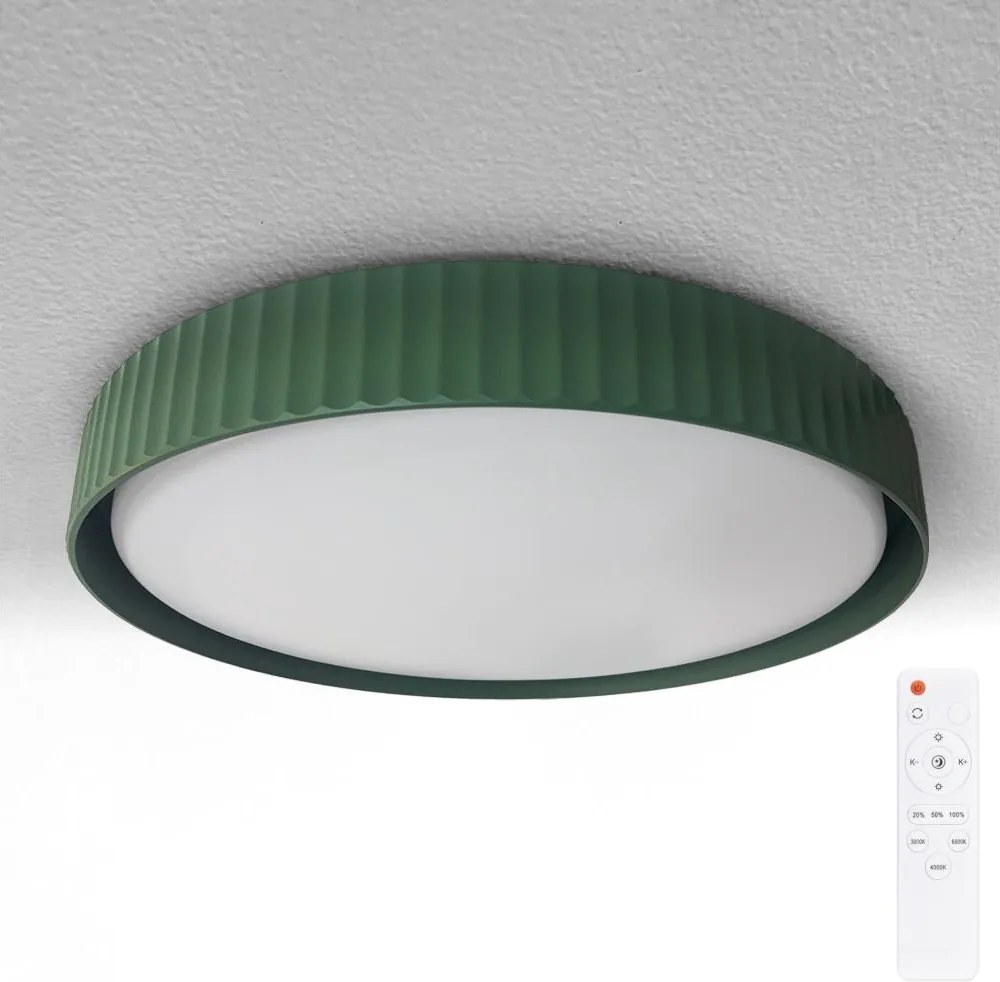 Brilagi -LED Ściemnialna oprawa sufitowa LUCIA LED/48W/230V Ø 41 cm zielona+pilot