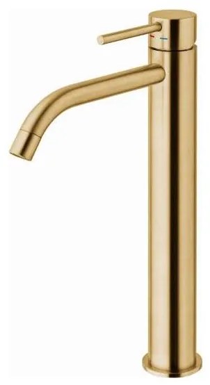 Paffoni - Bateria umywalkowa LIGHT EXCLUSIVE szczotkowane złoto