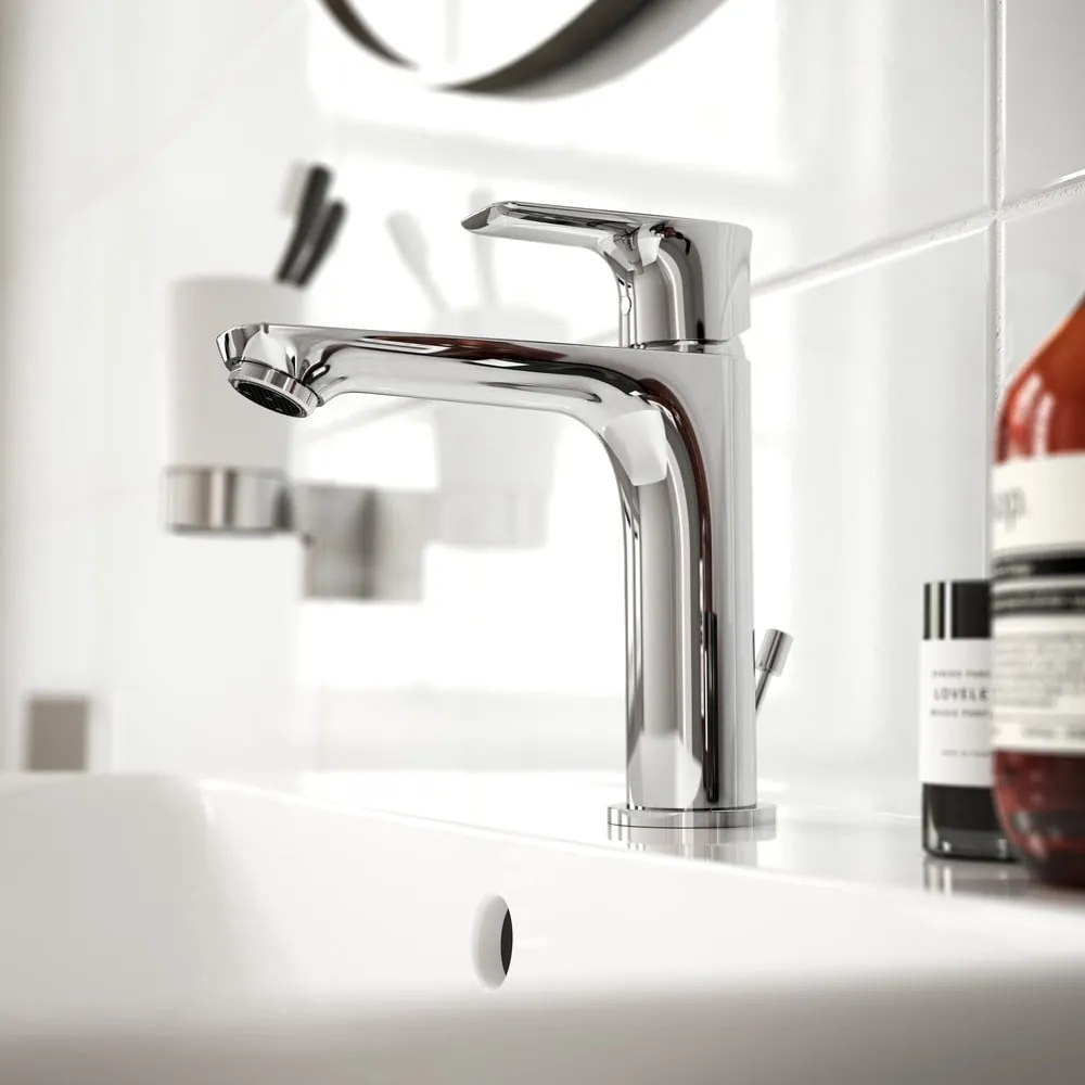 Bateria umywalkowa w kolorze srebra z połyskiem Connect Air – Ideal Standard