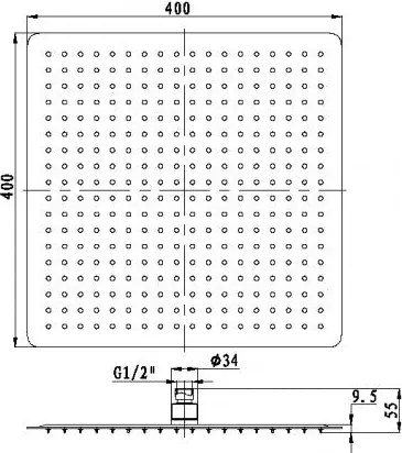 Kwadratowa deszczownica DPG2001