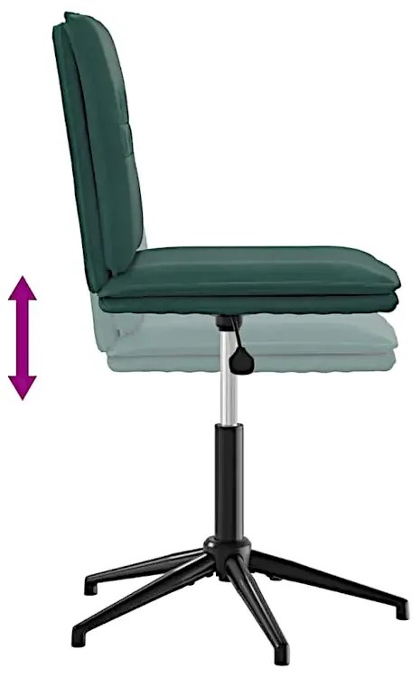 Krzesło z oparciem ciemnozielone D8-W40