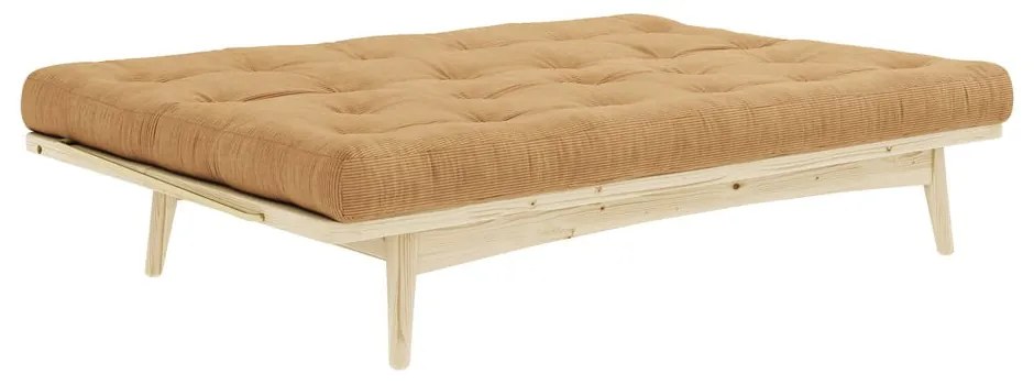 Musztardowa rozkładana sofa 190 cm Folk – Karup Design