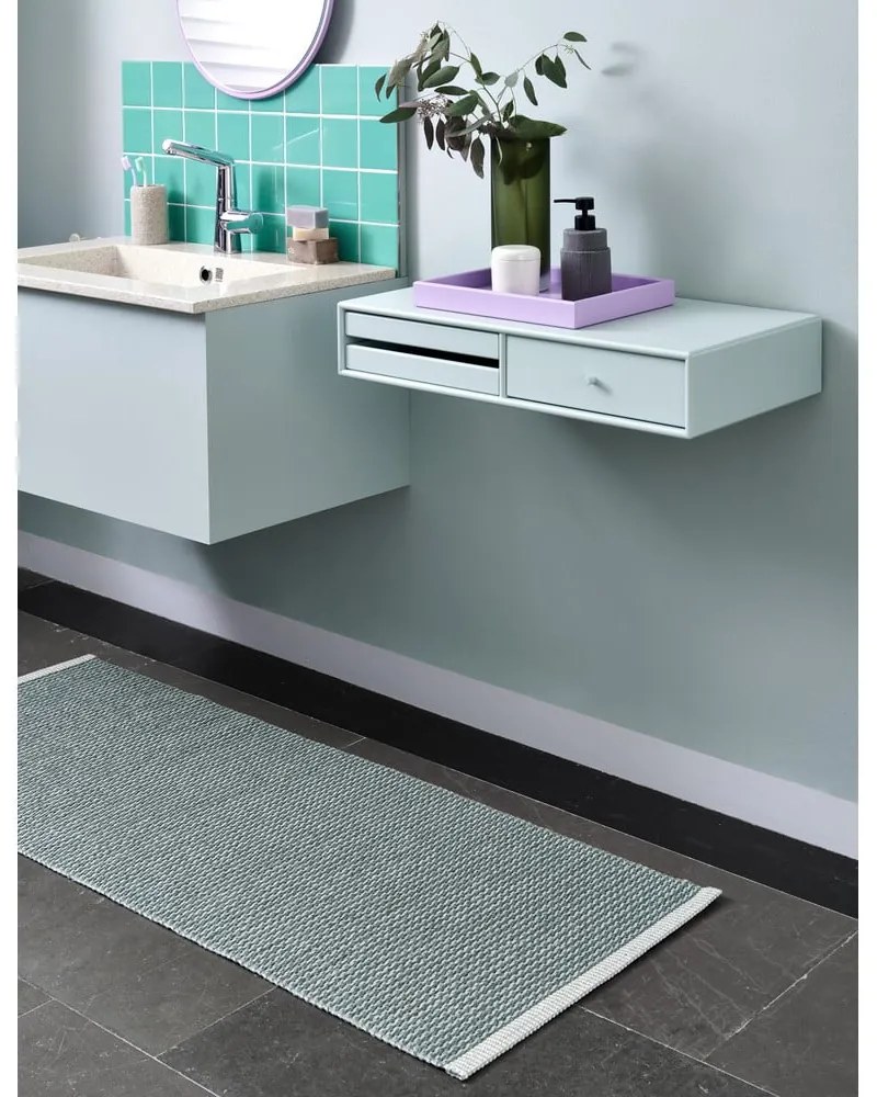 Jasnozielony dywan odpowiedni na zewnątrz 140x200 cm Mono Sage Army – Pappelina