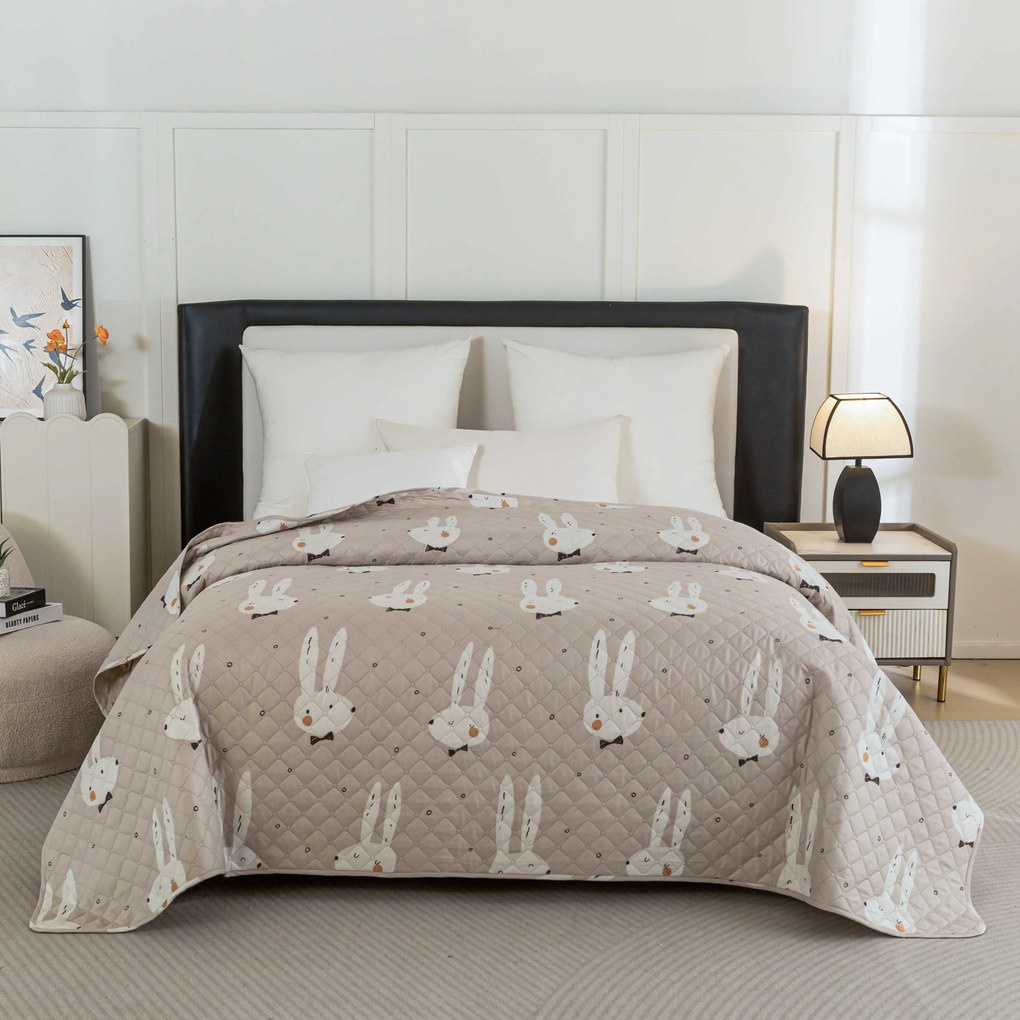 Narzuta na łóżko WHITE RABBIT, beżowy Rozmiar: 170 x 210 cm