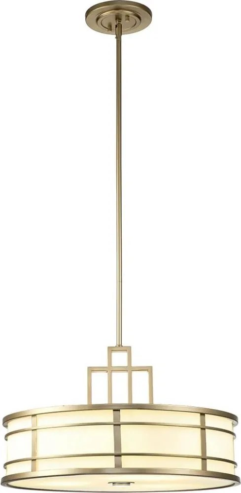 Feiss FE-FUSION-P-L-PNBR - Żyrandol na pręcie FUSION 3xE27/40W/230V złoty