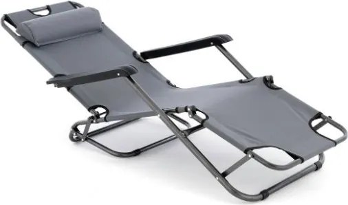 Krzesło ogrodowe składane, szare