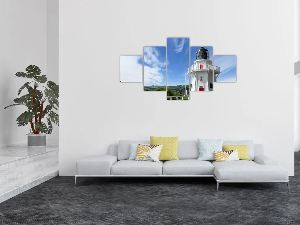 Obraz latarni morskiej Akaroa w Nowej Zelandii (125x70 cm)