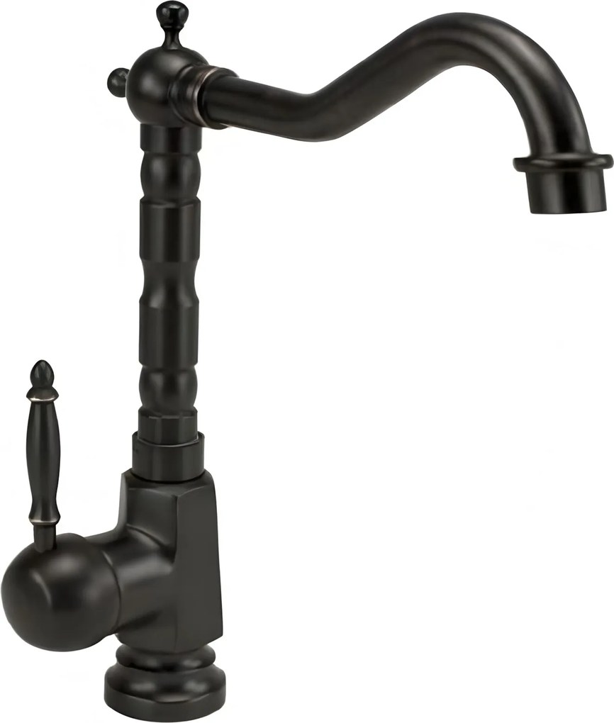 Bateria umywalkowa REA Bona Czarna Postarzana Wysoka