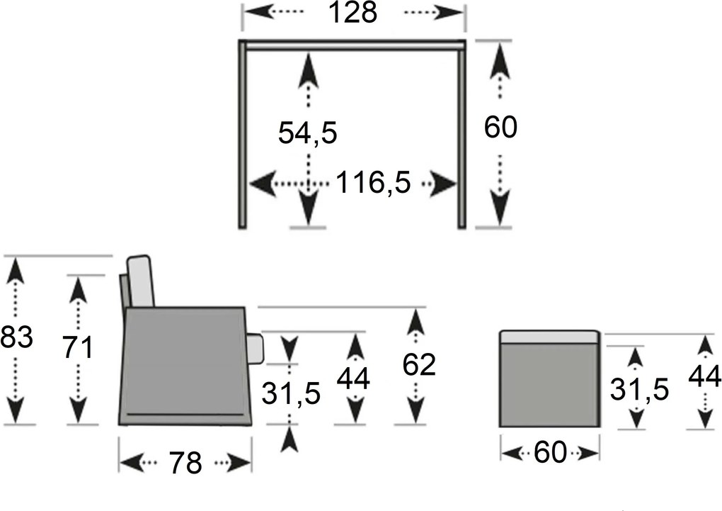 Doppler CORDOBA LIKA-TEX® ogrodowy zestaw wypoczynkowy 1+1