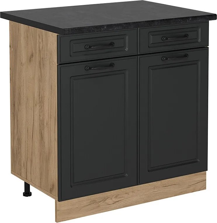 Szafka dolna do kuchni antracytowy domek wiejski 80x60x81.6 r-line