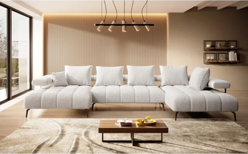 Narożnik MAGNETIC XL układ U z elektryczną regulacją siedziska WERSAL