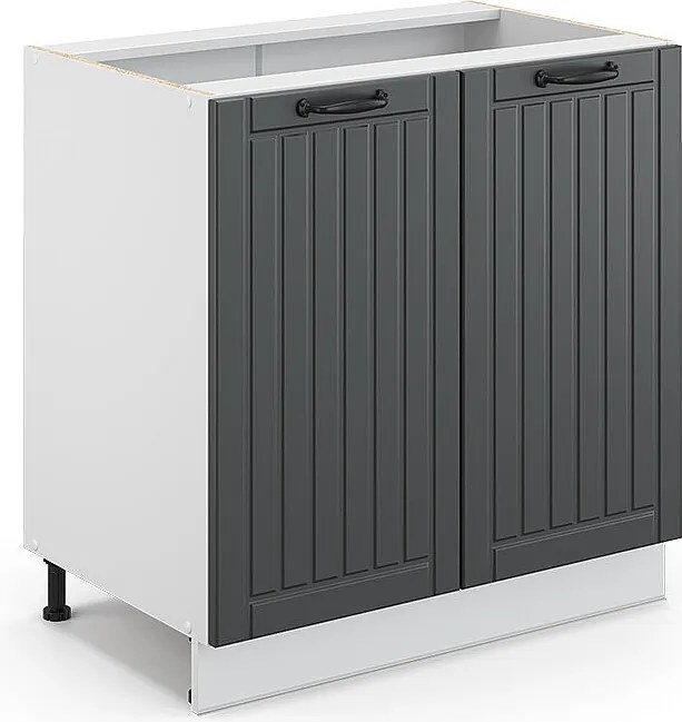 Szafka pod zlew antracytowy domek wiejski 80x51.6x82 fame-line