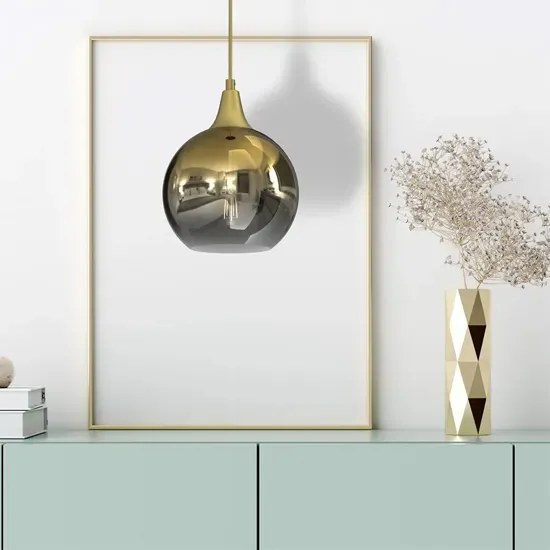 Okrągła lampa wisząca w stylu glamour 13X N65 S1-P70
