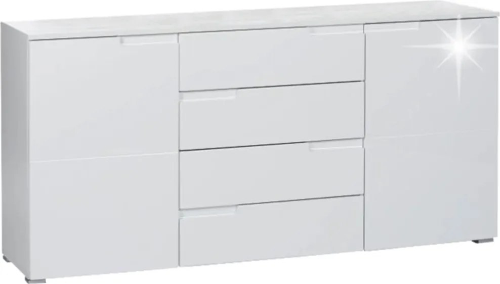 Szafka SPICE, błyszcząca biel