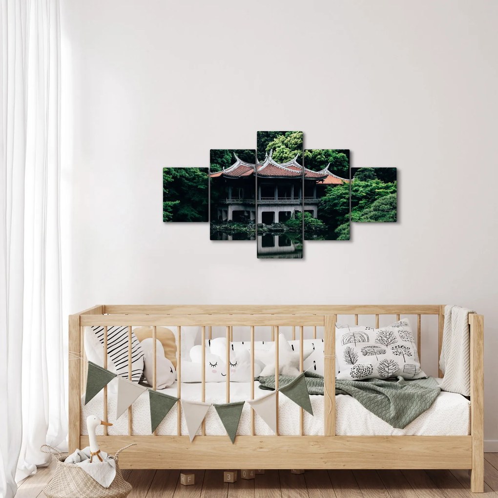 Obraz z japońskiego ogrodu narodowego (125x70 cm)