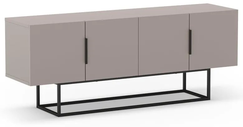 Szarobeżowa szafka pod TV 140x55 cm Titan – Marckeric