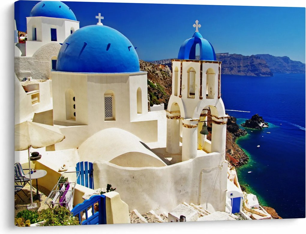 Obraz - Santorini, Grecja (70x50 cm)