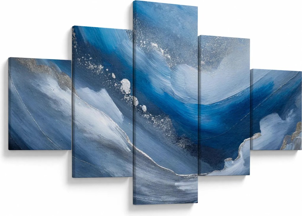 Obraz - Abstrakcja oceanu (125x70 cm)