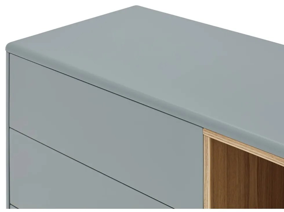Niebieska/szara niska komoda 180x76 cm Corvo – Teulat