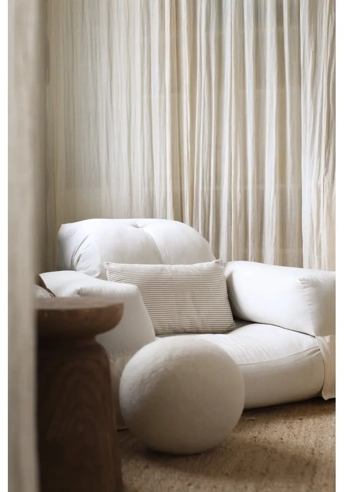 Rozkładany fotel z lnianym obiciem Karup Design Hippo Linen