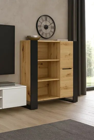 Regał na książki dąb artisan H0-D25