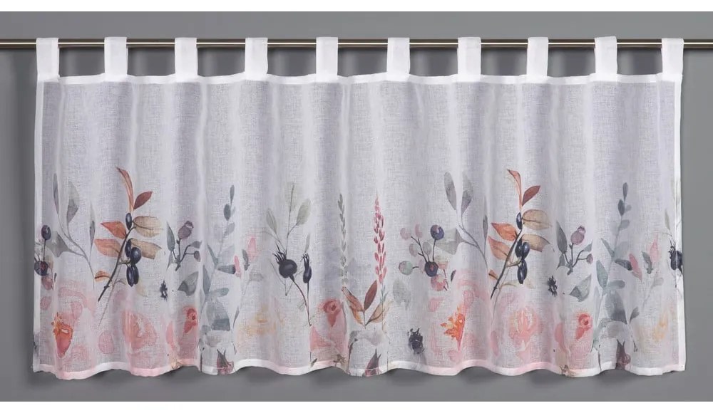 Biała firanka 135x245 cm Floral – Sehlbach
