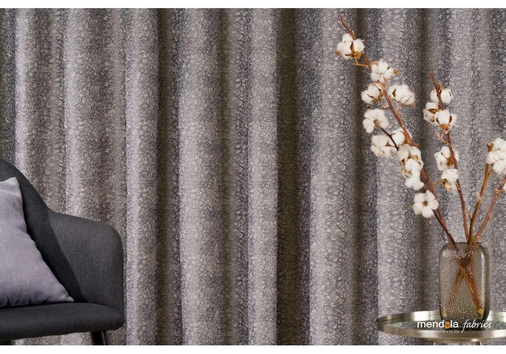 Szara zasłona 140x260 cm Marciano – Mendola Fabrics