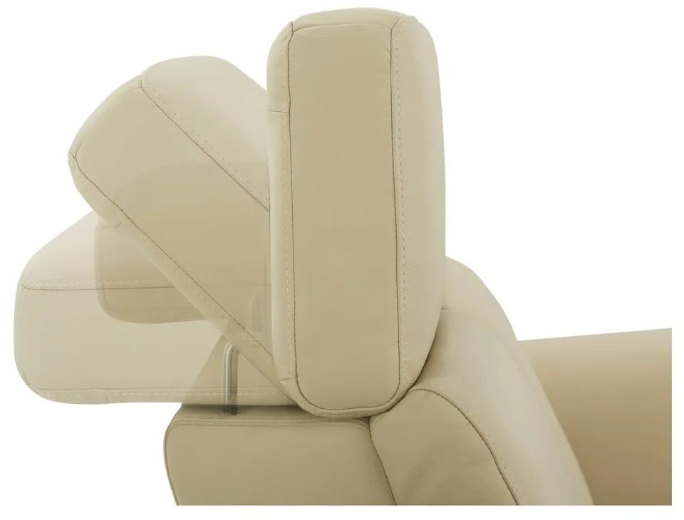 Biała sofa z imitacji skóry 158 cm Capena – Støraa