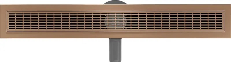 Mexen Flat 360° M33 odpływ liniowy obrotowy 60 cm, miedź szczotkowana - 1C33060-40