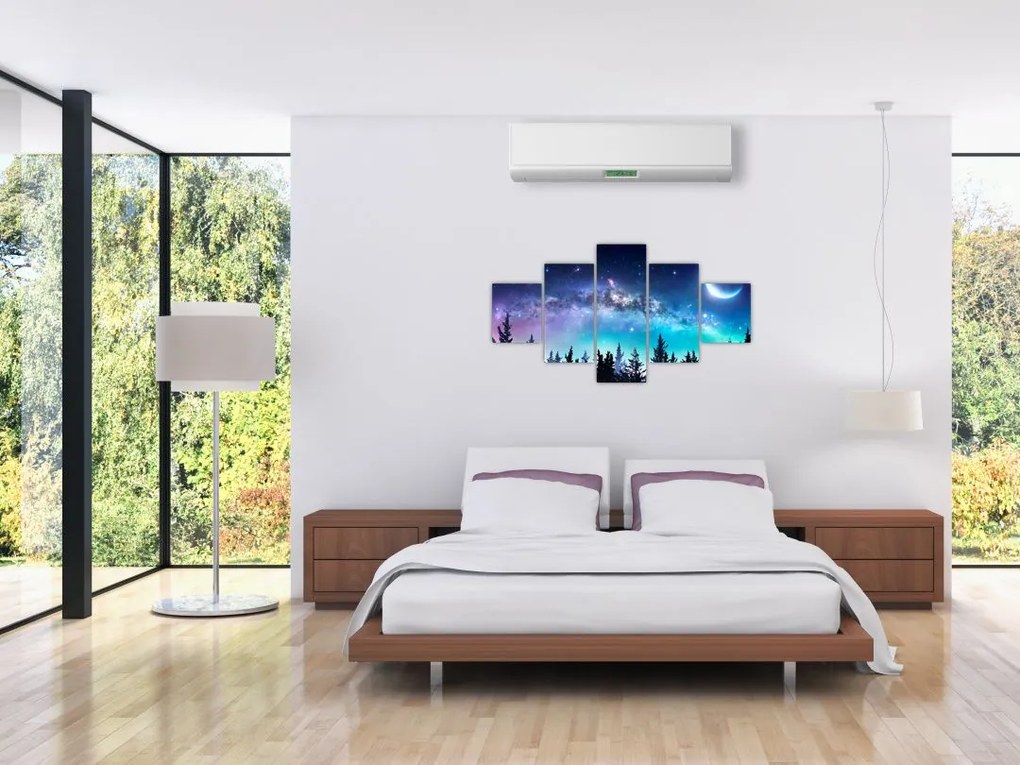 Obraz - Droga Mleczna (125x70 cm)