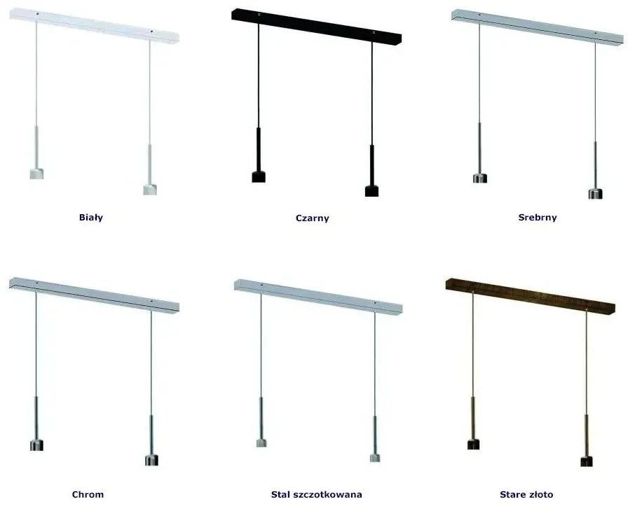 Lampa wisząca do kuchni na chromowanym stelażu - B0-F32