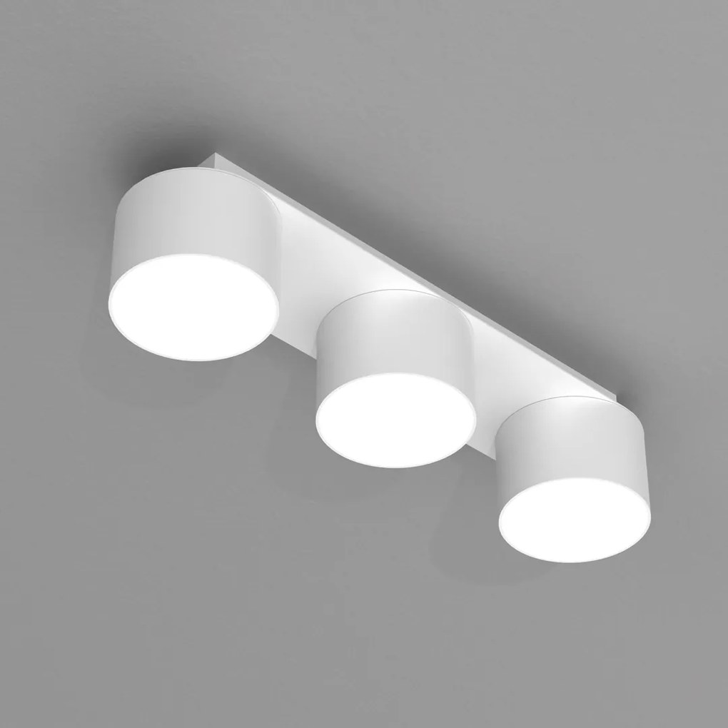 Lampa sufitowa, potrójna, biała DIXIE White 3xGX53 na listwie