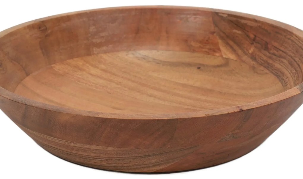 Miska z drewna akacji, 25 x 6 cm