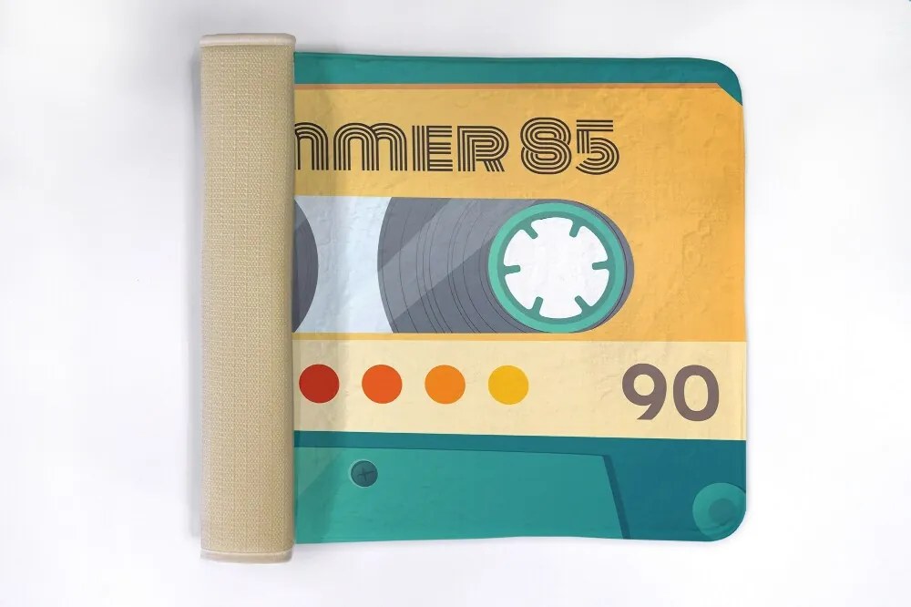 Dywanik łazienkowy antypoślizgowy Dywanik łazienkowy antypoślizgowy Kaseta Retro