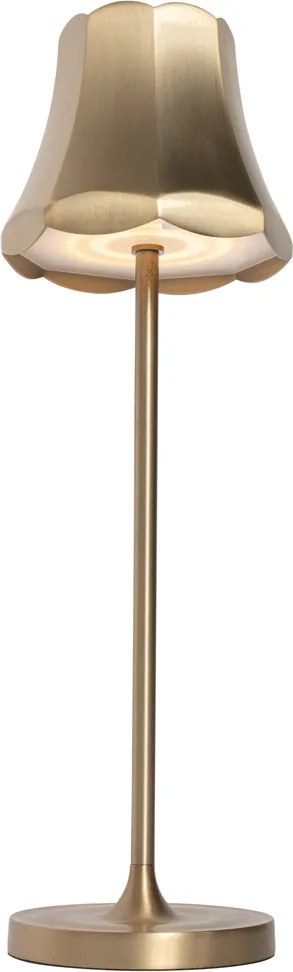 Zestaw 2 lamp stołowych retro w kolorze różowego złota, ładowane USB, IP44 - Granny