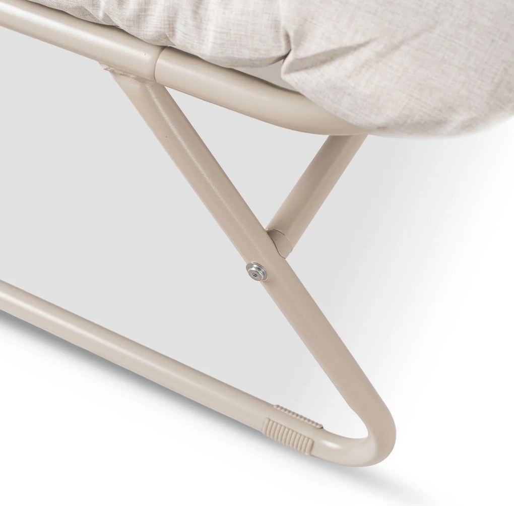 Zestaw mebli ogrodowych dla 4 osób Nivo 041 - sofa, fotele, stolik, kolor beżowy