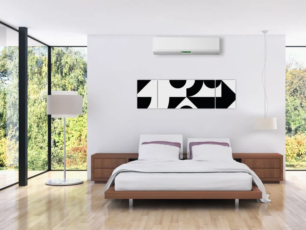 Obraz - Abstrakcja geometryczna N⁰1 (170x50 cm)