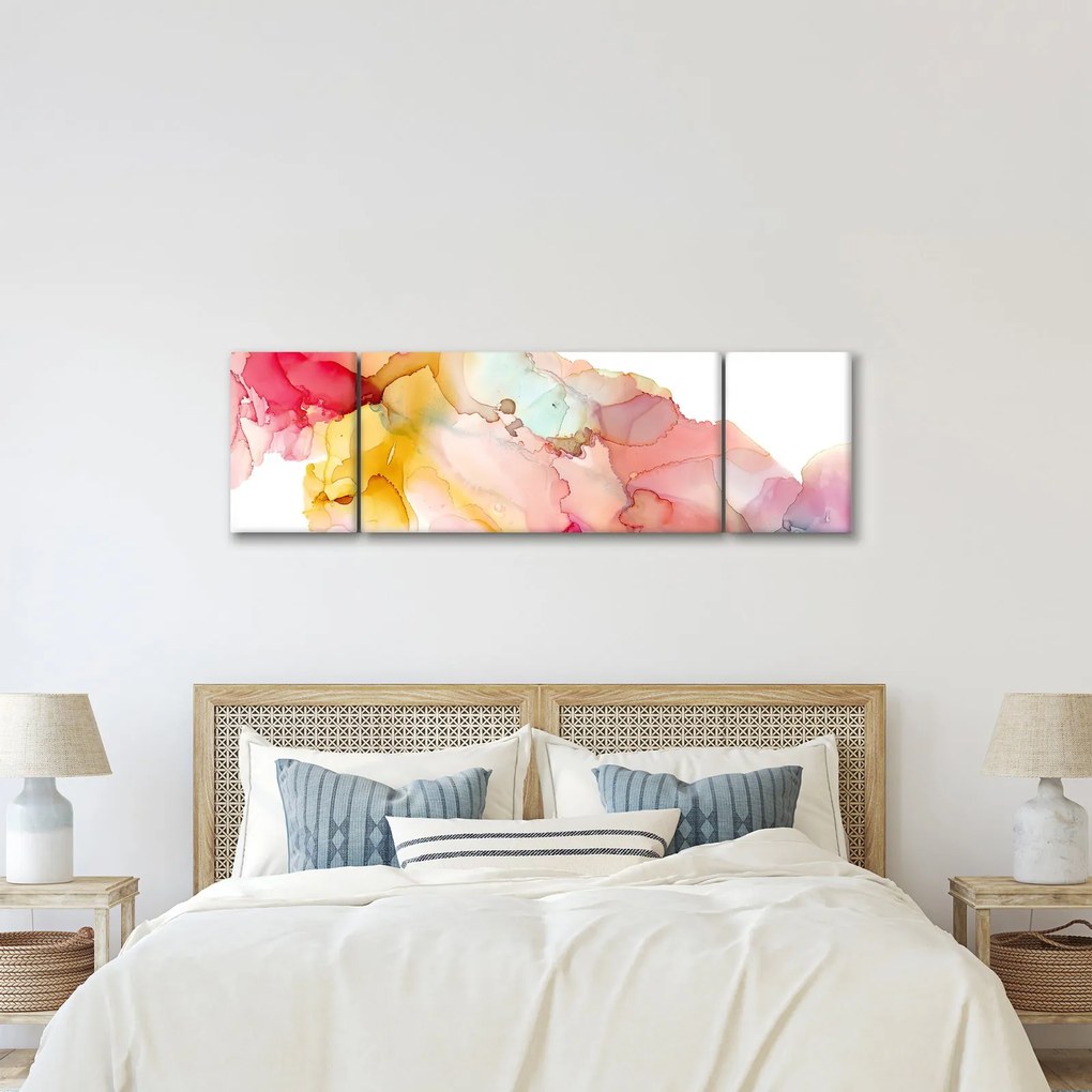 Obraz - Atramentowa abstrakcja (170x50 cm)