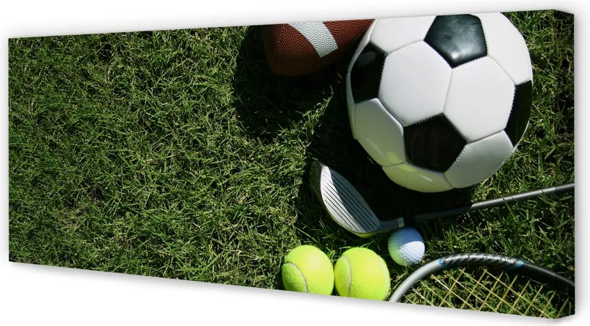 Obraz drukowany na płótnie Sportowy Zestaw Do Tenisa