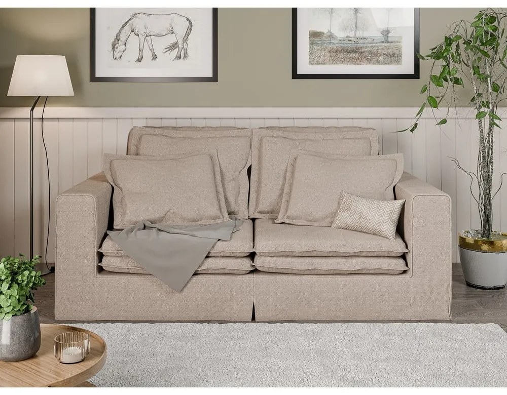 Beżowa sofa 196 cm Nora – Ropez