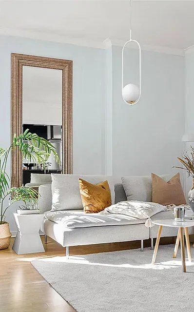 Biała metalowa lampa wisząca ze szklanym kloszem - 14X A488 D1-C10