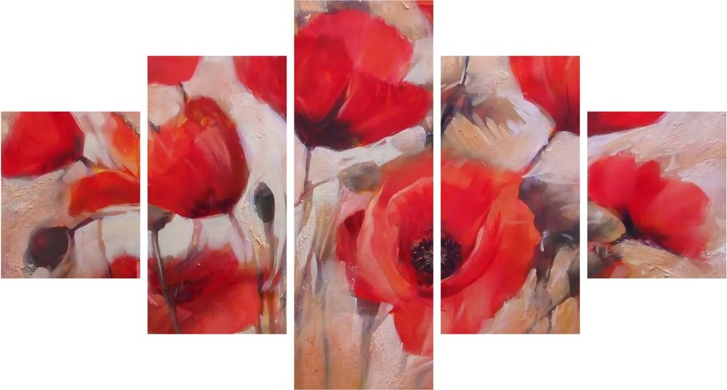 Obraz - Wilcze maki (125x70 cm)